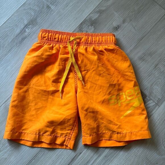 Speedo Blaze Orange Swim Trunks Shorts Size Small - Picture 3 of 5